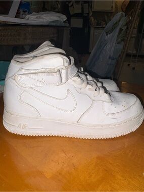 Nike White High-Top Air Sneakers